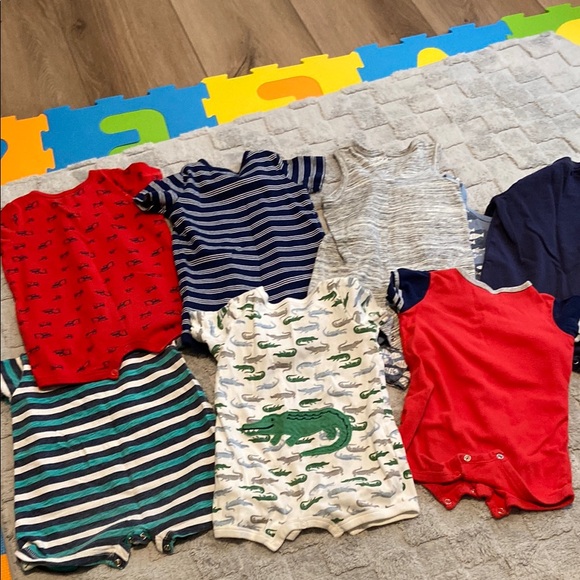 Set of Eight Baby Rompers - Picture 2 of 5